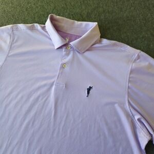 F&G Tech Performance Spanish Bay Golf Club Polo Large Golfcore Activewear Preppy